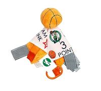 The Learning Lovey Boston Celtics Baby Toys NBA Basketball Sensory Crinkle Toy for Babies Soft and Safe Ideal Toy for Stroller BPA Free with Clip