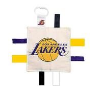 The Learning Lovey LA Lakers Baby Toys NBA Basketball Crinkle Toy Sensory Toy for Babies Soft and Safe Ideal Toy for Stroller BPA Free with Stroller Clip
