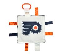 The Learning Lovey Philadelphia Flyers NHL Crinkled Baby Sensory Toy, Soft and Safe, Ideal Stroller Toy, BPA Free with Stroller Clip (8x8cm)