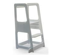 The Learning Tower Company, Original Tower (1-6 Years), 3 Adjustable Heights, Step Stool for Kitchen with Safety Feet, Mothers' Helper, Montessori Standing Tower, Space-Saving (White)