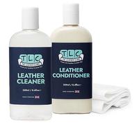 The Leather Clinic Leather Cleaner & Conditioner Kit 250ml | Complete Rejuvenation Kit for Furniture, Sofas, Car Seats & More | Cloth Applicators Included