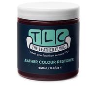 The Leather Clinic Leather Colour Restorer | Multi Use Absorbent Leather Dye Repair | Recolouring Balm for Sofas, Shoes, Bags, Coats (Bordeaux)
