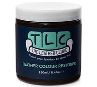 The Leather Clinic Leather Colour Restorer | Multi Use Absorbent Leather Dye Repair | Recolouring Balm for Sofas, Shoes, Bags, Coats (Dark Brown)