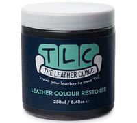 The Leather Clinic Leather Colour Restorer | Multi Use Absorbent Leather Dye Repair | Recolouring Balm for Sofas, Shoes, Bags, Coats (Dark Grey)