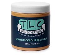 The Leather Clinic Leather Colour Restorer | Multi Use Absorbent Leather Dye Repair | Recolouring Balm for Sofas, Shoes, Bags, Coats (Tan)