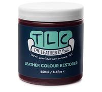 The Leather Clinic Leather Colour Restorer | Multi Use Absorbent Leather Dye Repair | Recolouring Balm for Sofas, Shoes, Bags, Coats (Maroon)