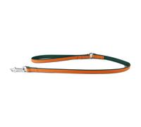 The Leather Dog Leash Firenze Orange/Forest, Various Sizes, NEW