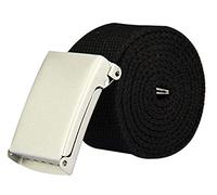 The Leather Emporium Unisex Plain Webbing Canvas Belt To 38" - Black
