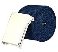The Leather Emporium Unisex Plain Webbing Canvas Belt To 38" - Blue