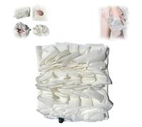 The Leeffa Soft Loofah and Washcloth,Leeffa Loofah Sponge,2-in-1 Shower Washcloth Loofah for Exfoliating,2-in-1 Bath Loofah Sponge,Exfoliating Bath Sponge,Exfoliates Dead Skin Cells (White 1PC)