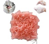 The Leeffa Soft Loofah and Washcloth,Leeffa Loofah Sponge,2-in-1 Shower Washcloth Loofah for Exfoliating,2-in-1 Bath Loofah Sponge,Exfoliating Bath Sponge,Exfoliates Dead Skin Cells (Pink 1PC)