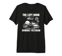 The Left Hook Veterans Day M1 Abrams AH-64 Apache Gulf War Premium T-Shirt