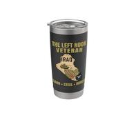 The Left Hook Veterans M1 Abrams Tank Grandpa Dad Gulf War Stainless Steel Insulated Tumbler