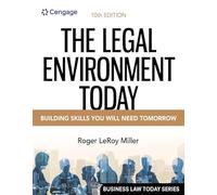 The Legal Environment Today: Building Skills You Will Need Tomorrow (Mindtap Course List)