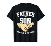 The Legend and The Legacy Fist Bump Matching Father and Son T-Shirt
