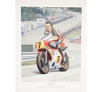 The Legend Barry Sheene by Robert Tomlin Print Poster
