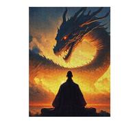 The Legend Dragon Themed Jigsaw Puzzle for Adults, 500 PCS