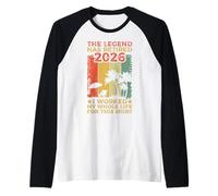 The Legend Has Retired 2026 I Worked My Whole Life for This Raglan Baseball Tee