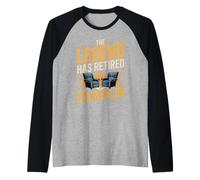 The Legend Has Retired Counselor Therapist Raglan Baseball Tee