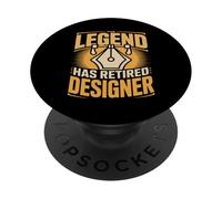 The Legend Has Retired Designer Designers PopSockets Adhesive PopGrip