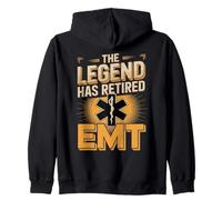 The Legend Has Retired EMT Paramedic Zip Hoodie