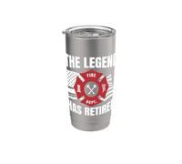 The Legend Has Retired Firefighter Retirement Design Stainless Steel Insulated Tumbler