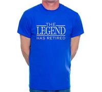 The Legend Has Retired Gift Mens T-Shirt XX-Large Blue