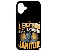 The Legend Has Retired Janitor Custodian Case for iPhone 16 Plus