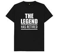 The Legend Has Retired Kids Womens Mens T Shirt XL Black