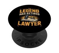 The Legend Has Retired Lawyer Attorney PopSockets Adhesive PopGrip