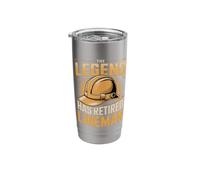 The Legend Has Retired Lineman Linemen Stainless Steel Insulated Tumbler
