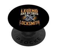 The Legend Has Retired Locksmith Locksmiths PopSockets Adhesive PopGrip