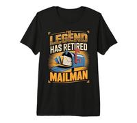The Legend Has Retired Mailman Mail Carrier Premium T-Shirt