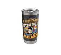 The Legend Has Retired Mailman Mail Carrier Stainless Steel Insulated Tumbler