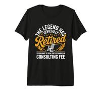 The Legend Has Retired Men Officer Officially Retirement Premium T-Shirt