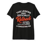 The Legend Has Retired Men Officer Officially Retirement Premium T-Shirt