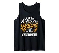The Legend Has Retired Men Officer Officially Retirement Tank Top