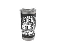 The Legend Has Retired Not My Problem Anymore Stainless Steel Insulated Tumbler