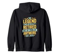 The Legend Has Retired Not My Problem Anymore Zip Hoodie