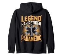 The Legend Has Retired Paramedic EMT Zip Hoodie