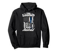 THE LEGEND HAS Retired Police Officer Retirement Pullover Hoodie