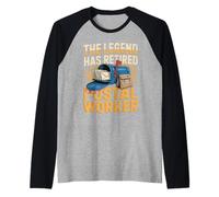 The Legend Has Retired Postal Worker Mail Carrier Raglan Baseball Tee