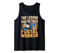 The Legend Has Retired Postal Worker Mail Carrier Tank Top