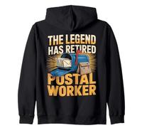 The Legend Has Retired Postal Worker Mail Carrier Zip Hoodie