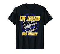 The Legend Has Retired Retirement Police Officer T-Shirt