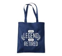The Legend Has Retired Tote Shopping Bag 10 Litres Capacity 42 x 38cm