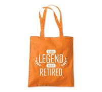 The Legend Has Retired Tote Shopping Bag 10 Litres Capacity 42 x 38cm
