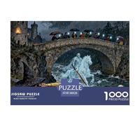 The Legend of Devil's Bridge Wooden Jigsaw Puzzle Waterproof 1000 Piece Puzzles for Adults Challenging And Brainteasing Educational Games