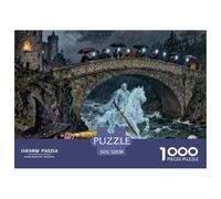 The Legend of Devil's Bridge Wooden Jigsaw Puzzle Waterproof 1000 Piece Puzzles for Adults Challenging And Brainteasing Home Decoration