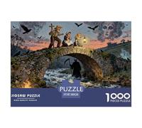 The Legend of Devil's Bridge Wooden Jigsaw Puzzle Waterproof 1000 Piece Puzzles for Adults Gifts Fun Home Decoration